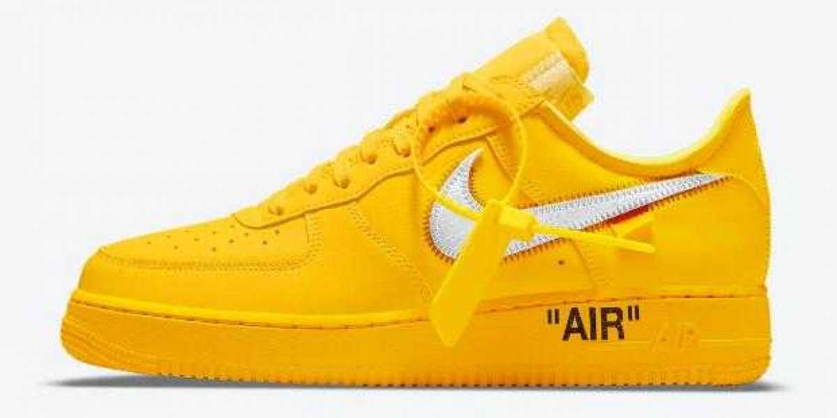 DD1876-700 Off-White x Nike Air Force 1 Low Lemonade Coming Soon