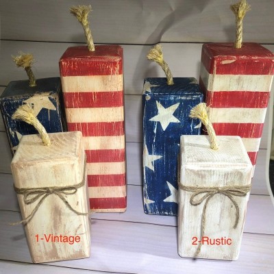 God Shed His Grace on Thee Patriotic Block / Wooden Red, White & Blue Home Decor Profile Picture