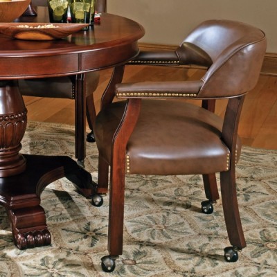 Captain’s Chair w/ Wheel Casters Black or Brown Available Profile Picture