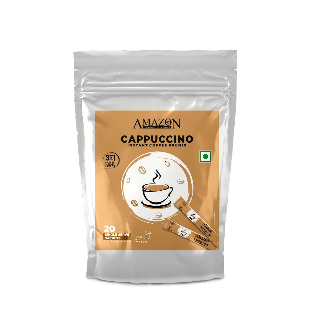 Amazon 3-in-1 Instant Cappuccino Coffee Premix| 20 Sachets