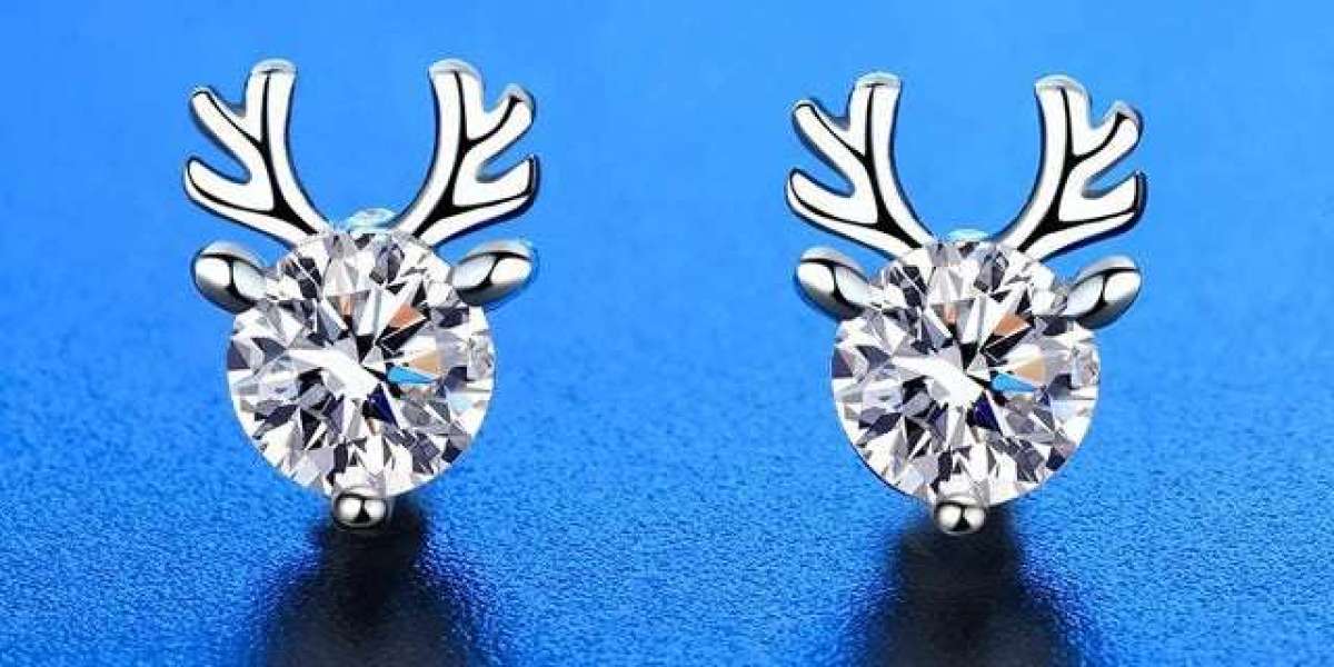 Embrace Holiday Cheer with Reindeer Stud Earrings