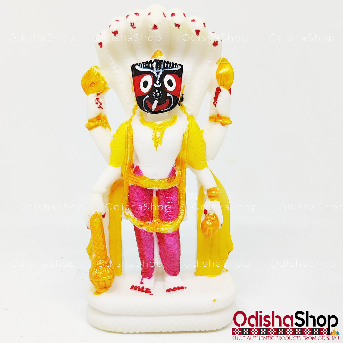 Buy Standing Lord Jagannath In Narayan Avatar With Basuki Idol in Marble For Puja