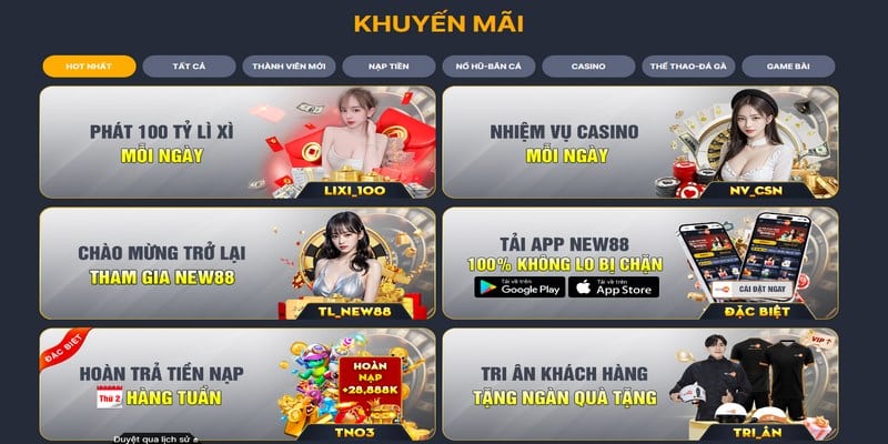 Khuyến mãi New88 - Tưng bừng cơ hội làm giàu nhanh chóng