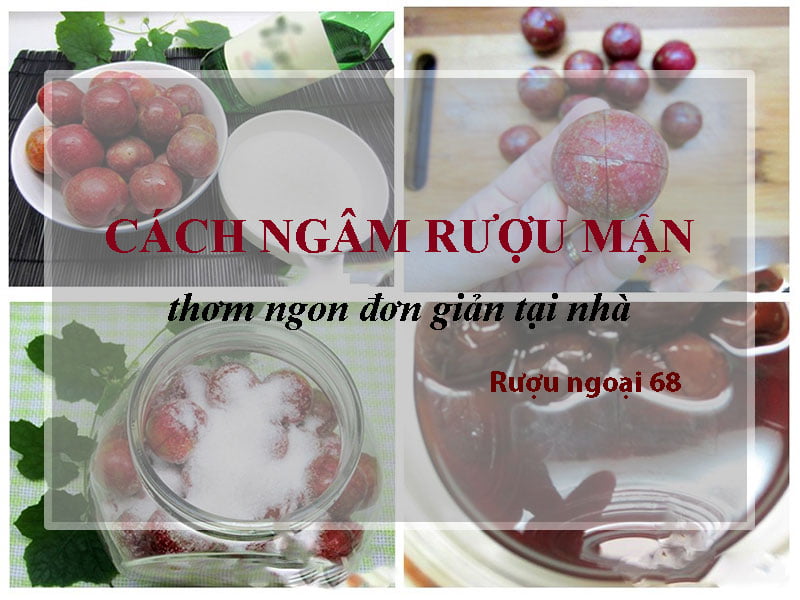 Cách ngâm rượu mận thơm ngon đơn giản tại nhà