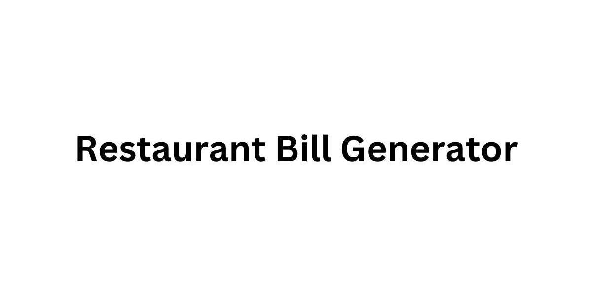 Best Restaurant Bill Generator Free Online