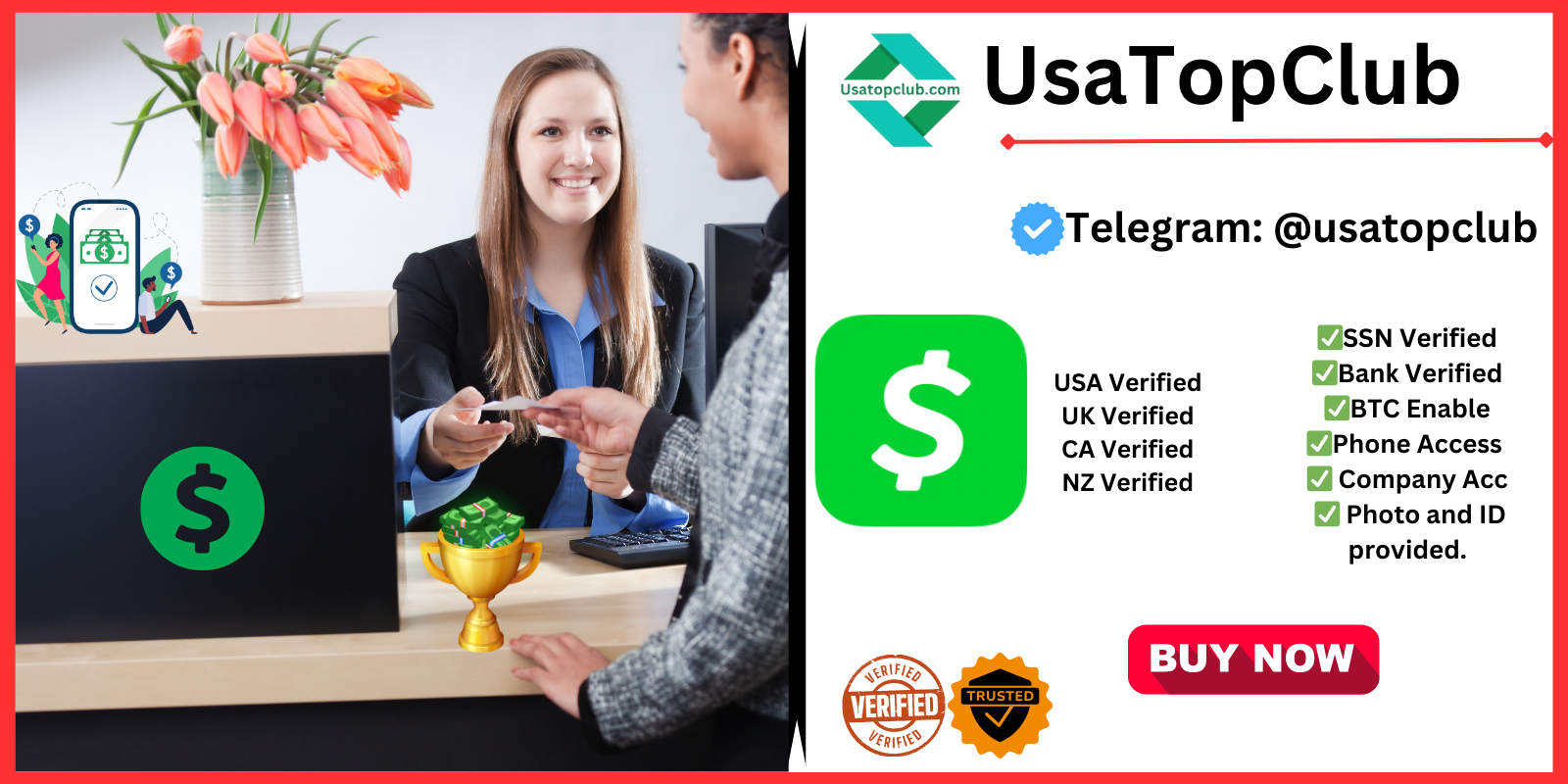 Buy Verified Cash App Account - USA Top Club