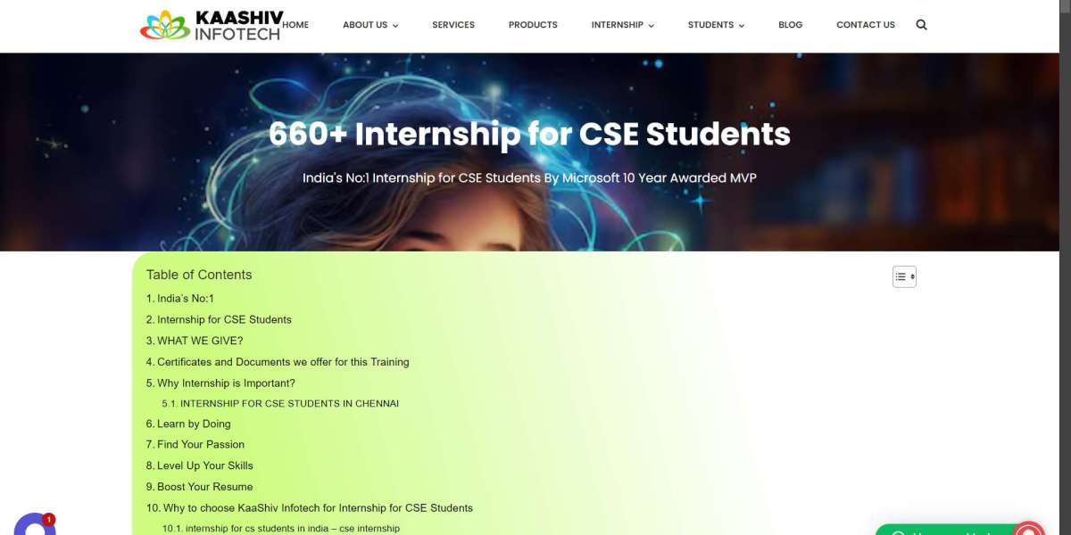 internship for cse students 1st year