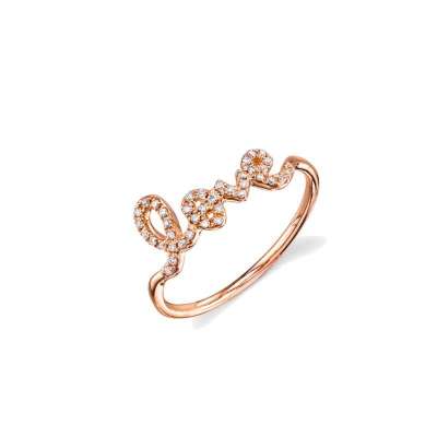 Rose Gold & Pavé Diamond Love Ring Profile Picture