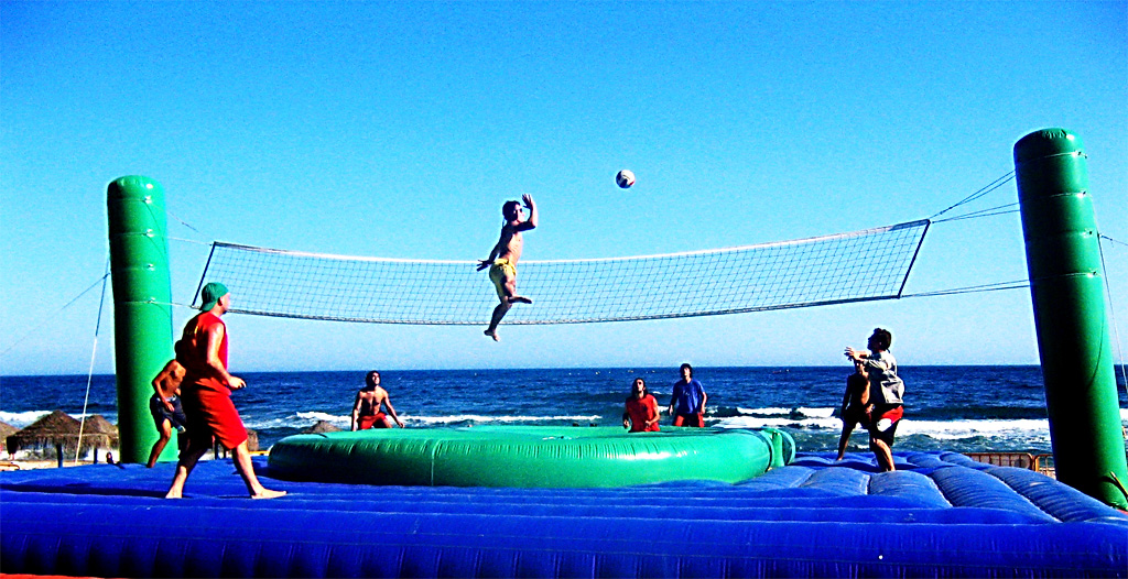 Hire Trampoline Volleyball Game in Bangalore, Jaipur, Lucknow