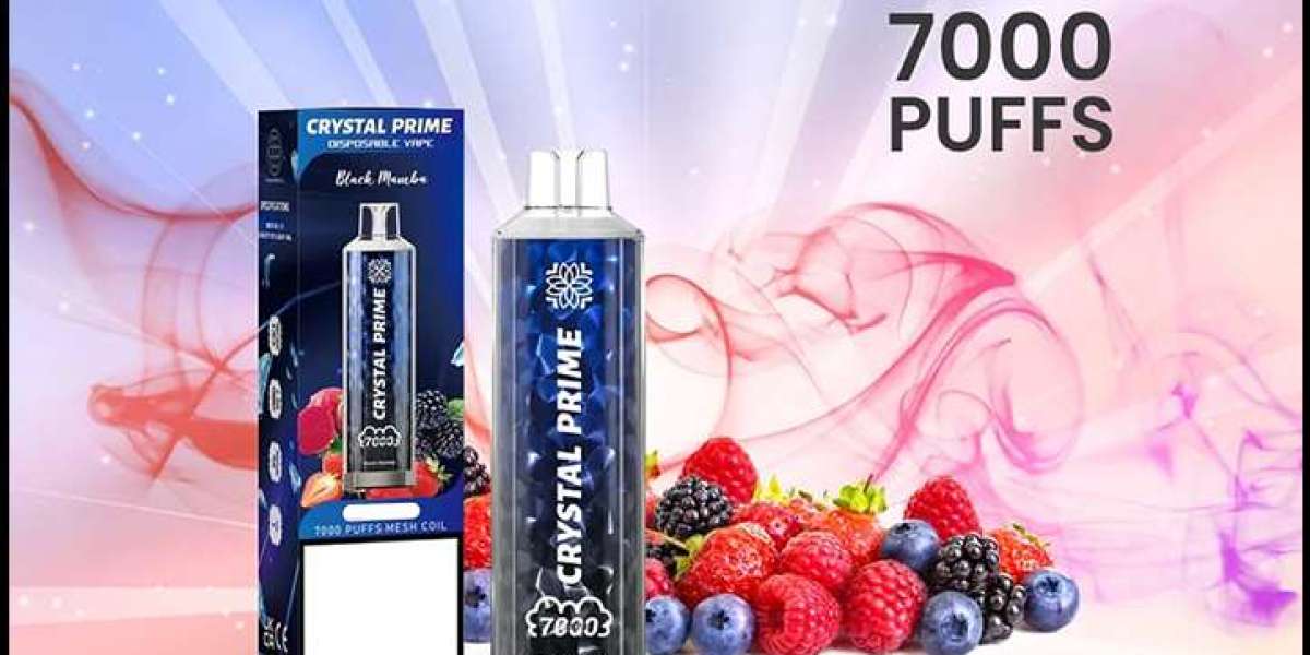 Next-Level Vaping: Crystal Prime 7000 with a Long-Lasting Battery & Rich Taste