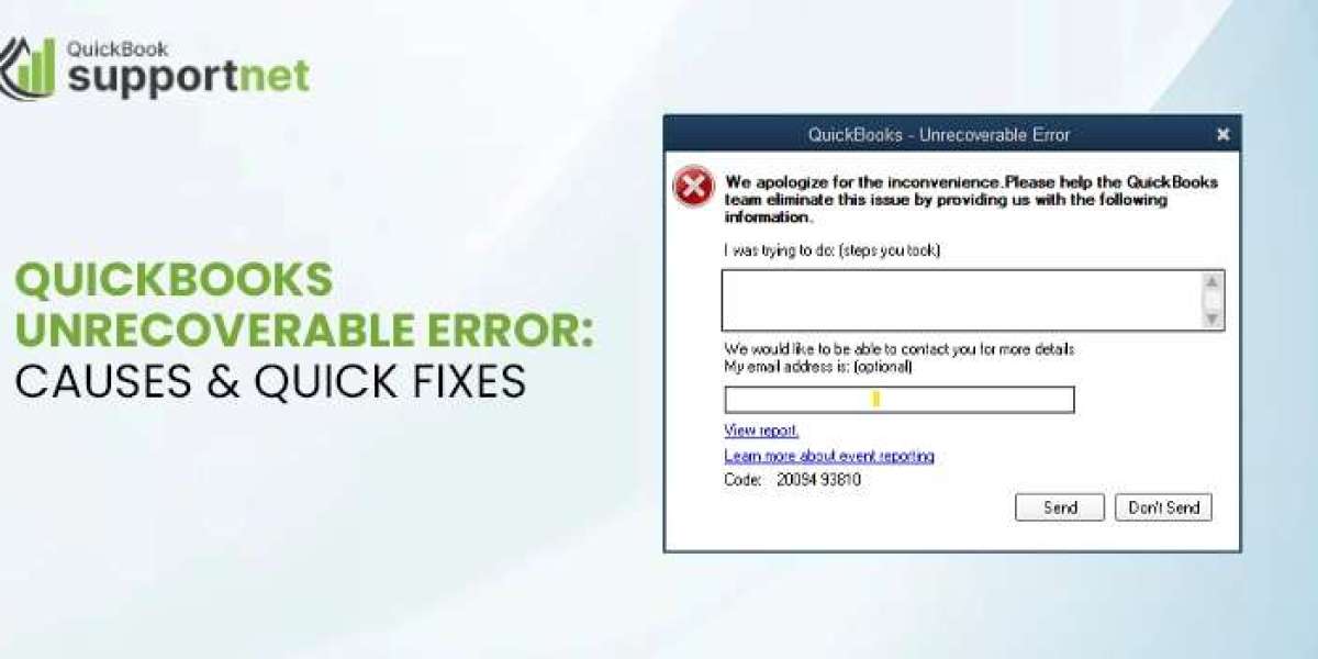 QuickBooks Unrecoverable Error – Causes & Fixes