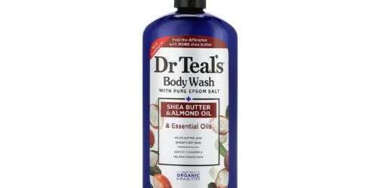The Ultimate Skin Hydration and Relaxation Combo With Dr Teal's Body Wash With Pure Epsom Salt Shea Butter and Almo